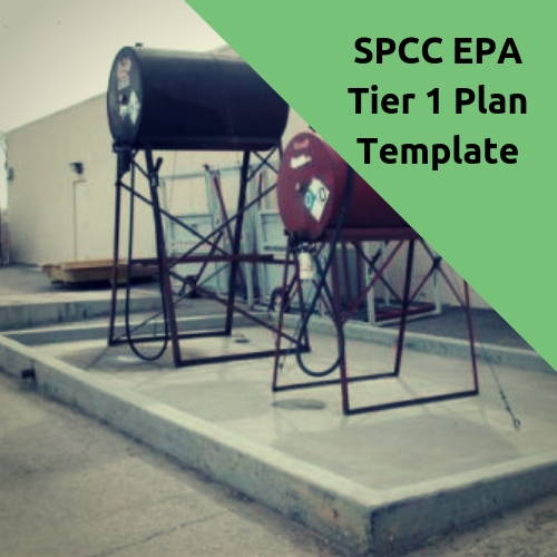 EPA SPCC Tier 1 Plan Template